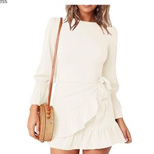 White Dress W/ Ruffles